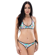 Cargar imagen en el visor de la galería, Bikini reversible "Aguas n.3 vs Momento cósmico"