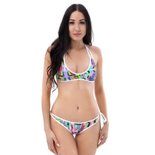 Cargar imagen en el visor de la galería, Bikini reversible "Aguas n.5 vs Momento Cósmico"