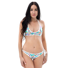 Cargar imagen en el visor de la galería, Bikini reversible "Aguas n.3 vs Momento cósmico"