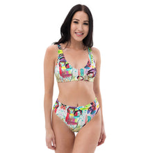 Cargar imagen en el visor de la galería, Bikini talle alto "Buena suerte"