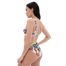 Cargar imagen en el visor de la galería, Bikini talle alto "Buena suerte"