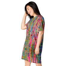 Cargar imagen en el visor de la galería, Vestido camiseta "A rayas n.1"