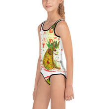 Cargar imagen en el visor de la galería, Bañador de niña de 2 a 7 años "Piñacolada"