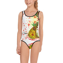 Cargar imagen en el visor de la galería, Bañador de niña de 2 a 7 años "Piñacolada"