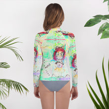 Cargar imagen en el visor de la galería, Camiseta compresión niñas y adolescente de 8 a 20 años modelo BEACH 2 "Miau"