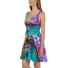Cargar imagen en el visor de la galería, Vestido skater "Luces de la bahía"