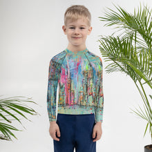 Cargar imagen en el visor de la galería, Camiseta compresión para niño de 2 a 7 años modelo BEACH "New York"