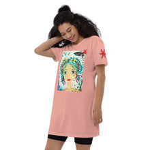 Cargar imagen en el visor de la galería, Vestido camiseta "Entre estrellas"
