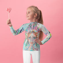 Cargar imagen en el visor de la galería, Camiseta compresión para niña de 2 a 7 años modelo BEACH "Free Spirit"