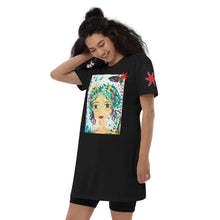 Cargar imagen en el visor de la galería, Vestido camiseta "Entre estrellas"