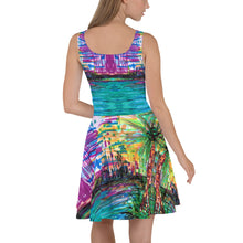 Cargar imagen en el visor de la galería, Vestido skater "Luces de la bahía"