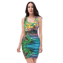 Cargar imagen en el visor de la galería, Vestido ajustado "Luces de la bahía"