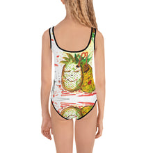 Cargar imagen en el visor de la galería, Bañador de niña de 2 a 7 años "Piñacolada"