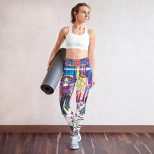 Cargar imagen en el visor de la galería, Leggings de yoga cintura soft "Bailando con flores"