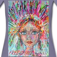 Cargar imagen en el visor de la galería, Camiseta ajustada de mujer modelo LEIA  Free Spirit n.3 (ÚLTIMAS UNIDADES)
