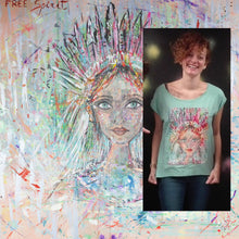 Cargar imagen en el visor de la galería, Camiseta de mujer modelo ROLLER Free Spirit (EDICIÓN LIMITADA)
